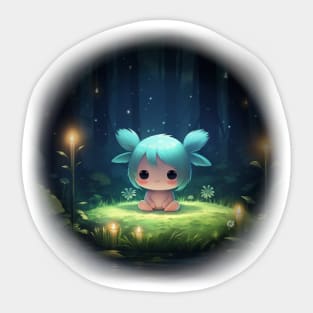 Alone in the forest Sticker